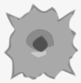 Bullet Gunshot Clip Art - Bullet Hole Clip Art, HD Png Download, Transparent PNG