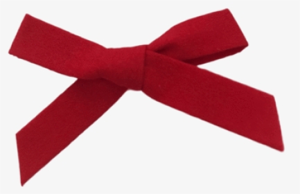 Red Fabric Bow - Fabric Ribbon Png Red, Transparent Png, Transparent PNG