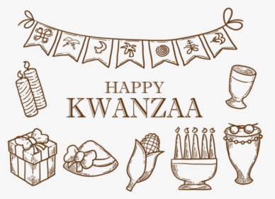 Hand Drawn Kwanzaa Icons Vector, HD Png Download, Transparent PNG