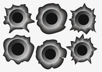 Bullet Hole Vector , Png Download - Bullet Hole Vector Art, Transparent Png, Transparent PNG