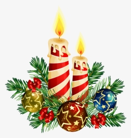 Christmas Candles Clipart, HD Png Download, Transparent PNG