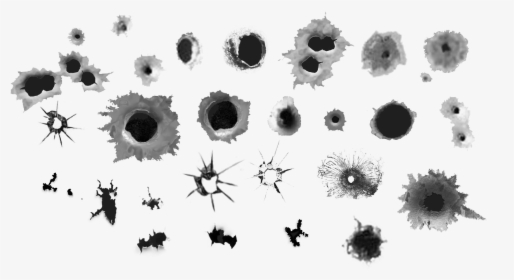 Bullet Hole Stickers - Bullet Holes, HD Png Download, Transparent PNG