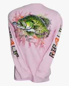 Crappie Long Sleeve Rip A Lip T-shirt Light Pink   - Hoodie, HD Png Download, Transparent PNG