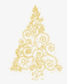 Gold Christmas Tree Png Clip Art - Gold Christmas Tree Clipart, Transparent Png, Transparent PNG