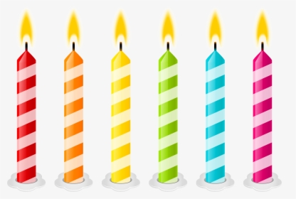 39 Birthday Candle Border Clipart - Transparent Birthday Candles Png, Png Download, Transparent PNG