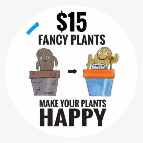 Fancy Plants - Cartoon, HD Png Download, Transparent PNG