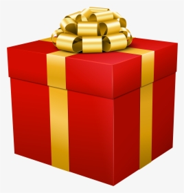 Red Gift Box Transparent Png Clip Art Image, Png Download, Transparent PNG