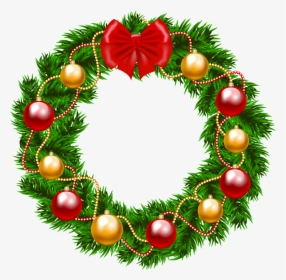 Christmas Wreath Clipart, HD Png Download, Transparent PNG