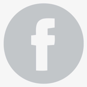 Facebook White Png - Facebook Logo Png Grey, Transparent Png, Transparent PNG
