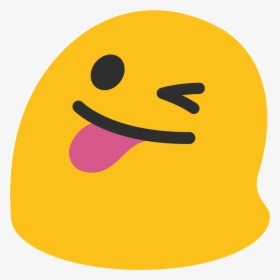 Transparent Eye Emoji Png Wink Tongue Emoji Android Png