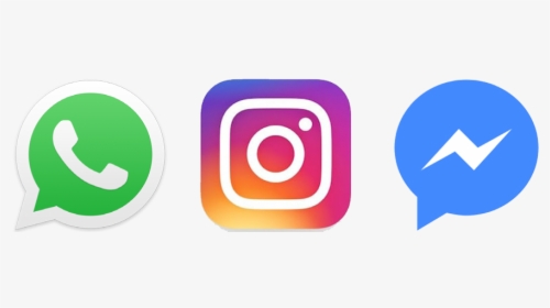 Facebook Whatsapp Instagram Messenger, HD Png Download, Transparent PNG