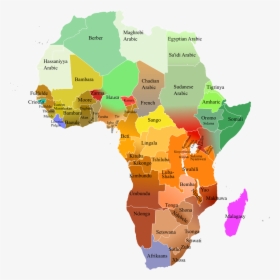 Image - Languages Of Africa Map Seahili, HD Png Download, Transparent PNG