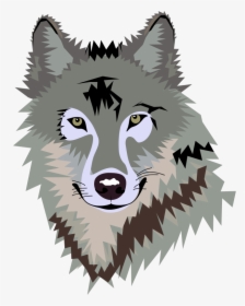 Wolf Face To Draw - Wolf Clipart, HD Png Download, Transparent PNG