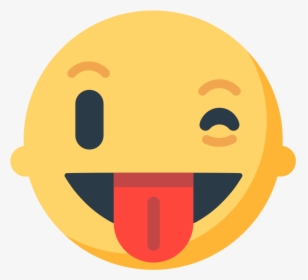 Emoji Emoticon Wink Tongue Smiley - Winking Face With Tongue Emoji, HD Png Download, Transparent PNG