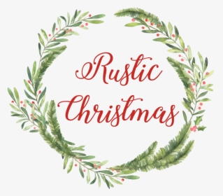 Christmas Png Rustic - Christmas Laurel Wreath Clipart, Transparent Png, Transparent PNG