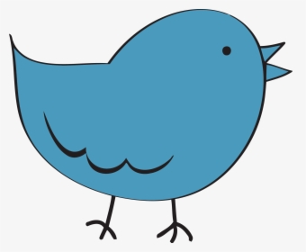 Steel Blue Cute Bird Fat Clipart Png - Transparent Background Blue Bird Clip Art, Png Download, Transparent PNG
