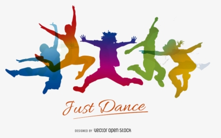 Just Dance Vector Swirl Clipart Free On Transparent - Color Dance Vector Png, Png Download, Transparent PNG