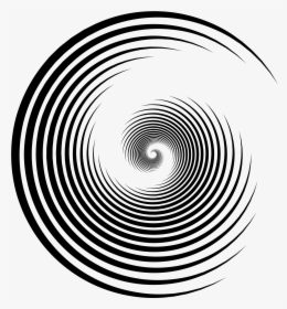 And White,vortex - Circle Swirl Png, Transparent Png, Transparent PNG