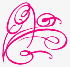 Pink Decorative Swirl Svg Clip Arts, HD Png Download, Transparent PNG