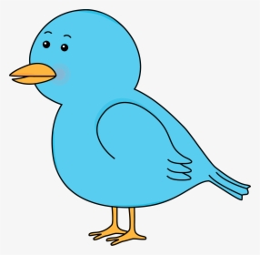Waiting Cute Cartoon Bird Clipart Png - Blue Bird Clipart Transparent Background, Png Download, Transparent PNG