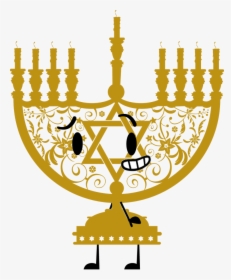 Menorah,candle Holder,hanukkah,clip Design - Menorah Hanukkah Transparent Background, HD Png Download, Transparent PNG