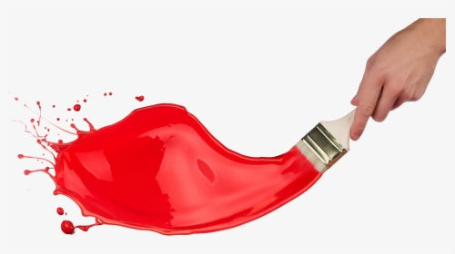 Paint Brush Red Paint, HD Png Download, Transparent PNG