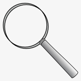 Magnifying Glass Clip Art Black And White, HD Png Download, Transparent PNG