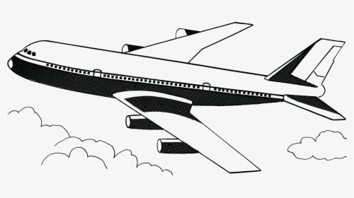 Jpg, Png, Eps, Ai, Svg, Cdr - Airplane Black And White Png, Transparent Png, Transparent PNG