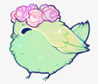 #cute #colorful #kawaii #bird #anime - Kawaii Cute Bird Drawing, HD Png Download, Transparent PNG