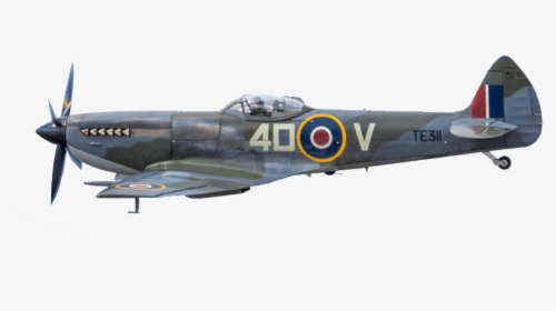 Spitfire Fighter Plane Transparent Image - Spitfire Plane No Background, HD Png Download, Transparent PNG