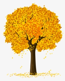 Tree Clipart Four Seasons - Clip Art Apple Tree Autumn, HD Png Download, Transparent PNG