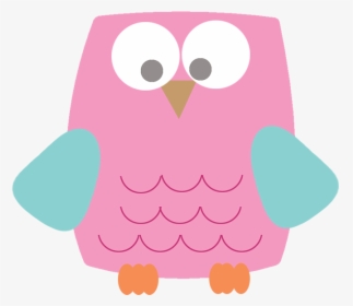 Owl Clip Art - Shapes Pink Clipart, HD Png Download, Transparent PNG
