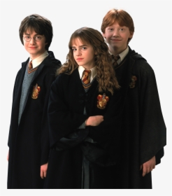 Harry Potter Png Hd Quality - Golden Trio Chamber Of Secrets, Transparent Png, Transparent PNG