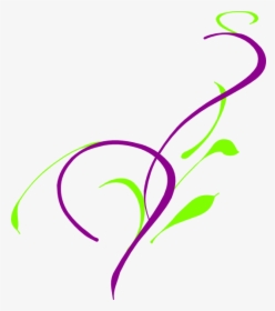 Purple And Green Wedding Corner Art Svg Clip Arts - Purple And Green Border, HD Png Download, Transparent PNG