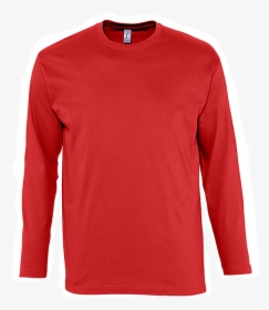 Plain Long Sleeve T-shirt - Red Plain Long Sleeve Tshirts, HD Png Download, Transparent PNG