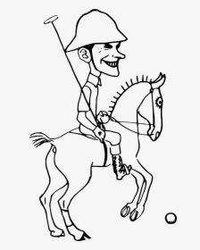 Playing Polo Clip Arts - Polo Horse Clip Art Black And White, HD Png Download, Transparent PNG