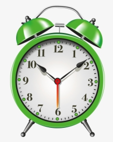 Green Alarm Clock Png Clip Art - Different Types Of Clocks And Watches, Transparent Png, Transparent PNG