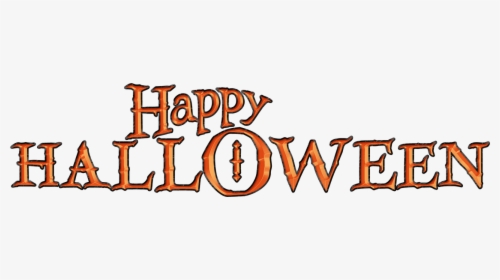 Happy Halloween Word Art - Transparent Happy Halloween Words, HD Png Download, Transparent PNG