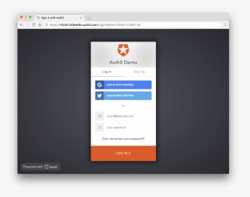 Login Page - Auth0 Login, HD Png Download, Transparent PNG
