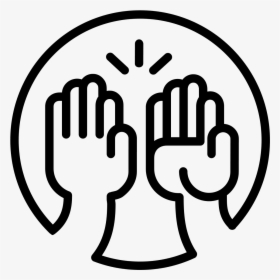 High Five Icon Png , Png Download - Hi 5 Icon Png, Transparent Png, Transparent PNG
