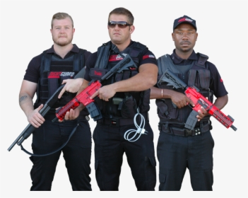 Security Guard With Gun Png - Assault Rifle, Transparent Png, Transparent PNG