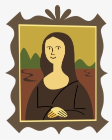 Mona Lisa Cartoon Drawing, HD Png Download, Transparent PNG