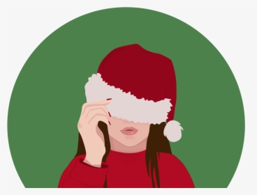 Christmas Working Girl Illustrations, HD Png Download, Transparent PNG