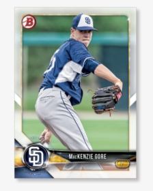 Mackenzie Gore 2018 Topps Bowman Baseball Paper Prospects - San Diego Padres, HD Png Download, Transparent PNG