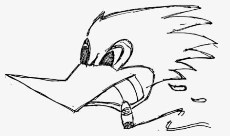 Badass Woodpecker - Desenho Do Pica Pau Fumando, HD Png Download, Transparent PNG
