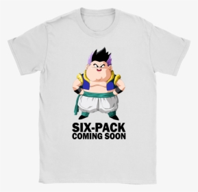 Six Pack Coming Soon Fat Gotenks Dragon Ball Shirts - Dragon Ball Fat Fusion Shirt, HD Png Download, Transparent PNG