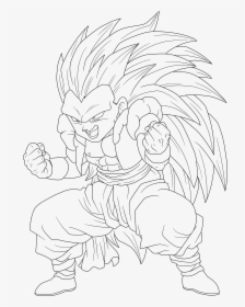 28 Collection Of Gotenks Ssj3 Drawing - Drawing Gotenks, HD Png Download, Transparent PNG