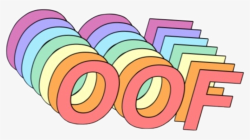 #oof #tumblr #colors #freetoedit - Oof Sticker, HD Png Download, Transparent PNG