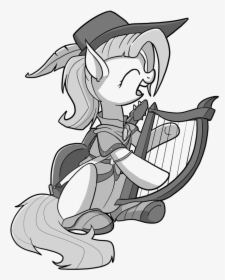 Petirep, Bard, Black And White, Buck Legacy, Card Art, - Cartoon, HD Png Download, Transparent PNG