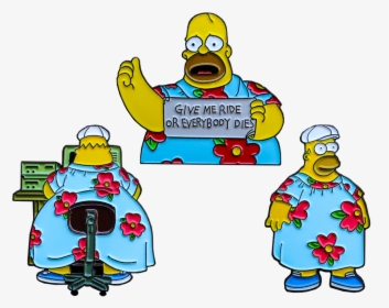 Yyy King Size Homer Pin Set - Homer Simpson Moo Moo, HD Png Download, Transparent PNG